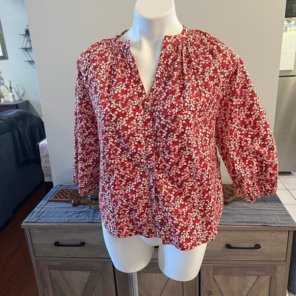 A piece apart red floral top, mitte top - Picture 4 of 7